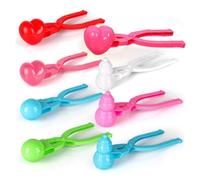2Pcs Snowball Maker,Snowball Maker Tool with Handle,Love Heart SnowballMaker Kit,Snow-ball Mold Snow Toys,for Outdoor Indoor Winter Snow-ball Fight MakerTool Clip Beach Toy