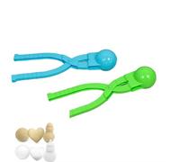 2Pcs Snowball Maker,Snowball Maker Tool with Handle,Love Heart SnowballMaker Kit,Snow-ball Mold Snow Toys,for Outdoor Indoor Winter Snow-ball Fight MakerTool Clip Beach Toy
