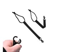 2PCS Snowboard Buckle Leashes, 38cm/15in Long Covert Leashes with Key Ring, Snowboard Binding Straps, Safety Harness to Secure Boots and Ski Board for Men Women Kids Teenagers