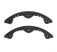 2pcs Snowboard Nose Guard Protection Bar, Plastic Deck Strip for Skateboard Ski Longboard Edge Anti-Collision, Black(Type for A-B)