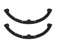 2pcs Snowboard Tip Protector Rubber Edge Guard Winter Season Black | Wrap-around Anti-scratch Bumper, Three-hole Attachment for Rack Loading, Travel Use, Impact Resistance