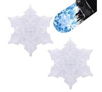2pcs Snowflake Stomp Pads, 3D Anti-Slip Snowboard Stomp Pads Snowboard Grip Pad Snowboarding Spike Stomp Pad Snowboard Step Pad for Providing Extra Grip