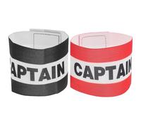 2pcs Soccer Captain Armband Adjustable Nylon for Football and Rugby | Reusable Band, Good Flexibility and Wear Resistant, Easy to Adjust for Adults