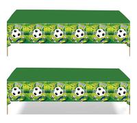2Pcs Soccer Football Goal Party Table Cloth for Euro 2024,137*274cm Soccer Game Party Plastic Table Cover Country Theme Party Football Olympic Party Decorations Tablecloths for Fans Event Party Decor