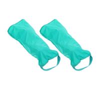 2pcs Sock Helper Aid for Compression Stockings, Flexible Nylon Cloth | Green Dressing Aid, for Limited Mobility and Elderly Users, Assisted Living, Post Surgery
