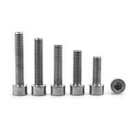 2pcs,Socket head screws，TA2 Titanium Allen Hex Socket Bolts Cap Head Screws M10 M12 M14 M16(20mm,M10)