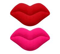 2pcs Sofa Cushion Pillows Hot Pink Room Decor Lip Pillow Pillow Lips Pillow Hot Room Decor Cushion Covers Lips Decor Kawaii Room Decor Cushions Popularity Accessories 3d