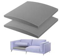 2PCS Sofa Cushion Support for Sagging Seat, 20" x 20" High Density Foam Couch Cushion Supports, Couch Sofa Cushions Supports for Repairs Cushions Depression, restores & extends Sofas Life, Grey