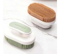 2Pcs Soft Bristle Cleaning Brushes Silicone Laundry Stain Brush Small Household Washing Scrub Brush for Cleaning Laundry Brushes for Stains on Clothes Hats Underwear, Comfort Grip