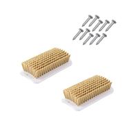 2pcs Soft Bristle Pigs Scratch Brush for Small Pigs Bath Time Fun Farm Use Cleaning Brush for Easy Mounting Design