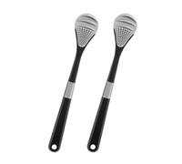 2Pcs Soft Bristle Tongue Brush for Gentle Mouth Care Soft Bristle Tongue Scraper Suitable for Home Office Or Travel Use