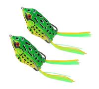 2Pcs Soft Fishing Baits Simulated Frogs Fishing Lures With Hook Topwater Lures Soft Tube Baits Tackle Silicone