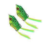 2Pcs Soft Fishing Baits Simulated Frogs Fishing Lures With Hook Topwater Lures Soft Tube Baits Tackle Silicone