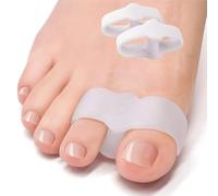 2pcs Soft Gel Toe Separators with 2 Loops - Comfortable Silicone Toe Spacers for Daily Ues, Yoga and Everyday Relaxation - Flexible Durable and Reusable Design - Toe Spreaders for Foot Care