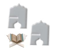 2PCS Soft Reusable Silicone Bookstand Crafting Mold Silicone Texture for Piano Sheet Holders and Kitchen Recipe Displays Resin Jewelry Making Tools