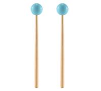2Pcs Soft Rubber Sticks Wood Handle Bell Mallets for Glockenspiel Xylophone Music Instruments Parts Green