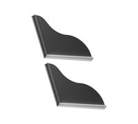 2Pcs Soft Silicone Tub Splash Protectors Avoid Water Leakage for Small Bathrooms Clear Shower Splash Guard