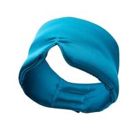 2pcs Soft Silk Sleeping Mask Blocking Light Eyemask Travel Protable Sleep Mulberry Smooth Eyepatch for Sleep(Blue)