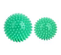 2Pcs Soft Spikey Massage Ball, for Deep Tissue, Foot, Glutes & Back Massage (Green)