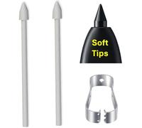 2PCS Soft Tips OEM Tab S10+/S10 Ultra Pen Tips,Nibs Replacement for Samsung Galaxy Tab S10/S10+ Plus/S10 Ultra Tablet All Verison Stylus S Pen Replacement Tips/Nibs+Tweezers (2*Soft Tips-White)