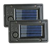 2Pcs Solar Batteries for Outdoor Solar Lights Waterproof Battery Box Replacement Light Parts with Light Sensor DIY Garden Kit 2.8x1.6