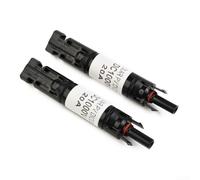 2Pcs Solar Connector, Solar Panel Cable, Blocking Diode Waterproof Connector, Solar PV Fuse Connector, Solar Panel Cable Blocking Diode Holder(20A)