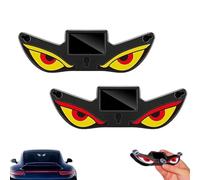 2PCS Solar Demon Eye LED Car Window Light, Solar Powered Eyes Car Sign, Dynamic Demon Eye Light, 5 Modes Car Dynamic Smart Eye Lamp With Sign Light Sensor, LED Eyes for Truck & Car Windscreen (B)