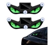2PCS Solar Demons Eye LED Car Window Light, Waterproof Devil Eyes Light