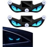 2PCS Solar Demons Eye LED Car Window Light, Waterproof Devil Eyes Light