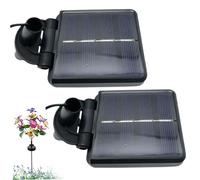 2PCS Solar Light Replacement Top 2.5x3 Inch, Waterproof Battery Box with Light Sensor for Outdoor Garden Pathway & Lawn Lights