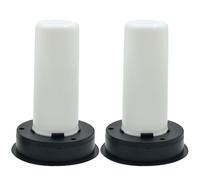 2Pcs Solar Light Replacement Top Atmosphere Decorative Candle Lighting Replacement Solar Light Parts Flame Battery Box for Garden Patio Camping Party