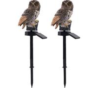 2pcs Solar Owl Lights Owl Family Light Outdoor Solar Led Lamp Lawn Lighting Night Light Garden Solar Light for Patio Yard Decor
