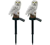 2pcs Solar Owl Lights Owl Family Light Outdoor Solar Led Lamp Lawn Lighting Night Light Garden Solar Light for Patio Yard Decor