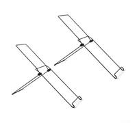 2PCS Solar Panel Bracket Foldable Adjustable Mount for Various Models of Solar Modules with High Carbon Steel Construction