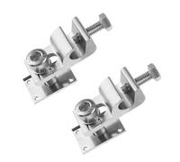 2Pcs Solar Panel Grounding Lugs, Solar Photovoltaic Lightning Protection Grounding Mounting System Photovoltaic Bracket Accessories for Bare Wire and Pipe