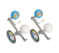 2pcs Solar System Model Kit Educational Science Teaching Tool for DIY Orbit Compact Planetarium for Home