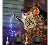 2PCS Solar Watering Can String Lights - SolarLights Replacement Top Parts for Outdoor Solar Watering Can Hanging Lanterns,Mason Jar Lights,Sola r Fairy StringLights Outside for Garden Yard Decor