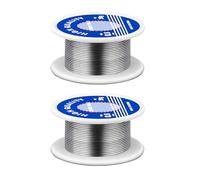 2Pcs Solder Wire, 20g 0.8mm Lead Free Solder Wire, Soldering Wire Lead Free Sn99.3 Cu0.7 with Rosin Core for Electronic Electrical Soldering Components Repair and DIY