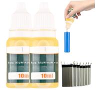 2PCS Soldering Flux Liquid & Paste,Silver Solder and Plumbing Solder Flux Pen,Complete Soldering Kit with Solder Wire with Flux,Durable Soldering Paste for All Metal Working and Electrical Repair