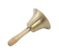 2pcs Solid Brass Hand Bell With Wooden Handle Super Loud Call Portable For Service And Game For School Hotel