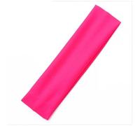 2pcs Solid Color Sports Headbands Gym Running Yoga Sweat Hair Bands High Elastic Makeup Accessories Women Tennis Hairband(Rose Red)