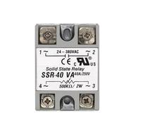 2pcs Solid State Relay Module 3-32V SSR-10VA SSR-25VA SSR-40VA 10A 25A 40A Relais Regulator 24-380VAC Output(SSR-10VA)