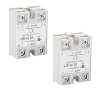 2PCS Solid State Relay, SSR-40 DD 40A 5-220VDC High Speed Compact State Relay for Industrial Automation Process