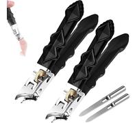 2PCS Solymody Orthoclip, Vianys/Graddi/Sherum/Goowebs/Glosrity/Solymall/Migilife/Funfany Ortho Clip Nail Clippers for Thick Nails, Nail Clippers with Safety Lock for Seniors, Kids (Cx2)