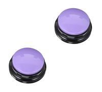 2pcs Sound Button Small Dog Toys Pet Supplies Puppy Speech Pet Buttons Talking Pet Dog Interactive Sound Button Plastic Dog Button Interactive Pet Recordable Button Purple Abs