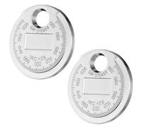 2PCS Spark Plug Measuring Tool Measuring Wire Spark Plug Gap Gauge Tool Sparks Plugs Gap Tools Scaled from 0.020 to 0.100 Inch Universal Zinc Gaps Measurings Tools Car Accessories for Quick Reading