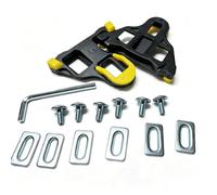 2pcs SPD Cleats Yellow Pedal Cleats for Shimano, Compatible with Cycling | Premium SPD cleats for Shimano SPD SL, durable, non-slip and high performance. Ideal for road bikes, indoor bikes and cycling