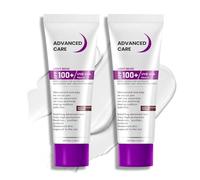 2pcs Spf 100 Sunscreen - Sun Cream Spf 100 - Uvb/Uva High Protection Spf 100 Face Moisturiser - Factor 100 Sun Screen on face and body - Spf 100 Waterproof During Outdoor Activities