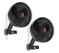 2PCS Spider Farmer 6" Grow Tent Clip Fan Adjustable Tilt-Up Smart APP Control