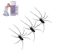 2PCS Spider Fridge Magnet Realistic, 3D Realistic Giant House Spider Fridge Magnet, Removeable Magnetic Plastic Spider As Decoration, Funny Prank Gift Sticker Decoration Gifts (Black*3)